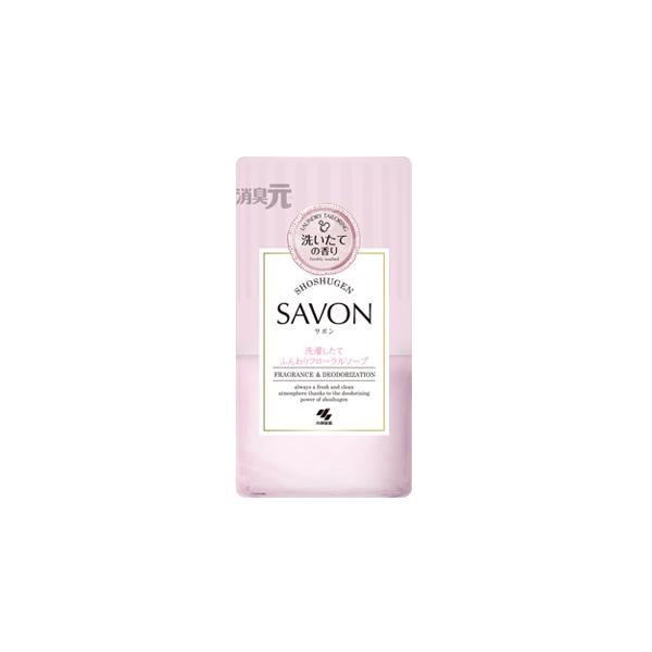 他サイト： 消臭元　SAVON　洗濯したてふんわりフローラルソープの香り　400ml　4987072087534の商品画像