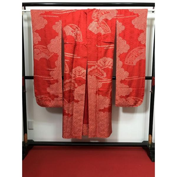 No.75正絹大正アンティーク子供着物長襦袢着丈120センチ裄丈59.5センチ fukufukukimono_ag43862-251215zm
