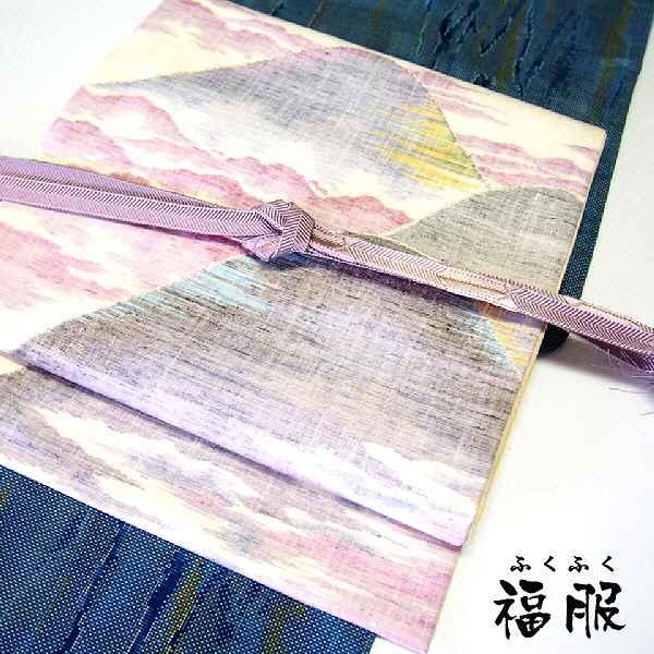 作り帯 正絹 二重太鼓結び型 二部式帯 お太鼓柄 しゃれ袋帯の付け帯