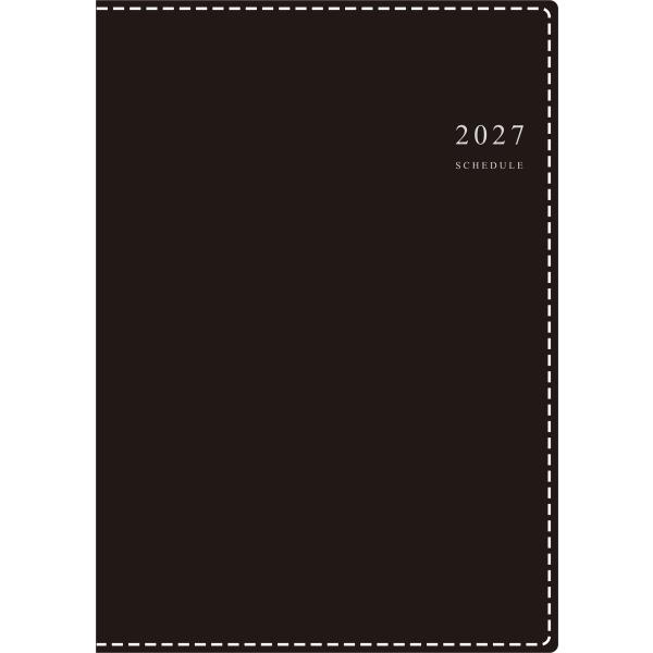 【全国送料無料】　高橋書店　2027年　４７３　デスクダイアリーセッテ　Ａ５　黒　郵便受届