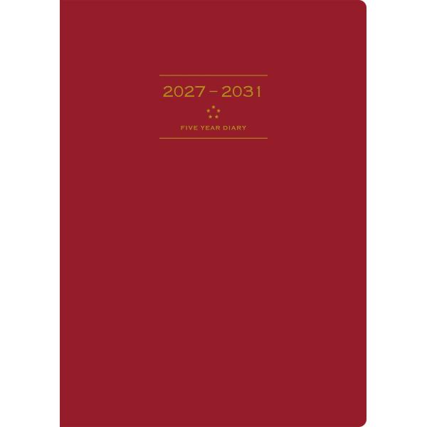 【全国送料無料】　高橋書店　2027年　９８　５年卓上日誌　Ａ５　ワイン　郵便受届