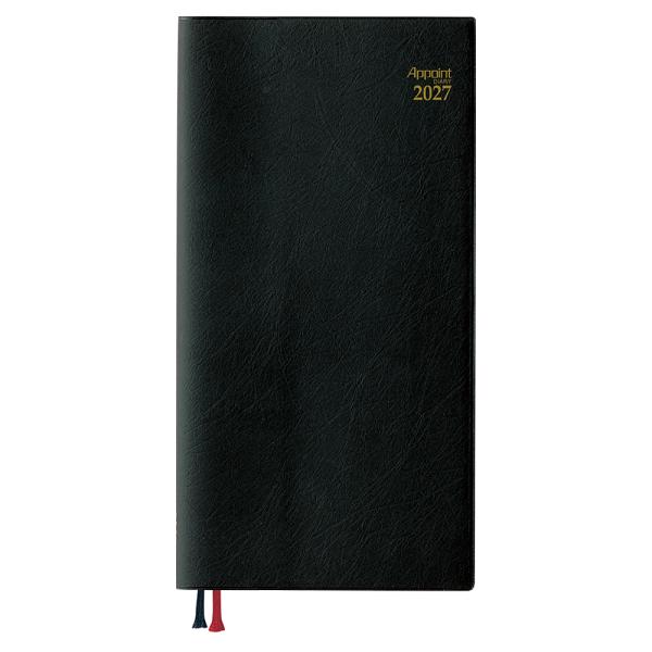 【全国送料無料】　ダイゴー　2027 アポイント デスク スリム 1W+横罫　E1039　サイズ:217×114×12mm　ブラック　郵便受届