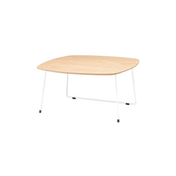 メーカー直送となります。沖縄・離島は、配送不可となります。東谷　PT-995WH サイズW80×D80×H40　組立　付属工具あり　静的耐荷重25kg　商品重量10カラーホワイトスペック天然木突板(オーク) ウレタン塗装 スチール(粉体塗装)