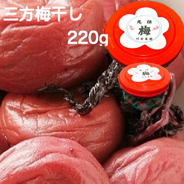 梅干し 三方うめぼし220ｇ×3個 福井梅【紅映】をしそ付けしました。着色料、保存料は一切使用していません 福井ブランド うめぼし 国産 福井