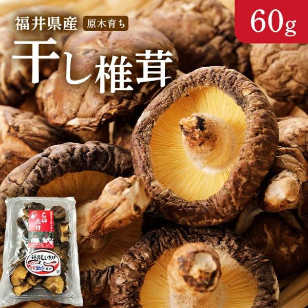 肉厚で立派 越前干ししいたけ 約65g 3袋