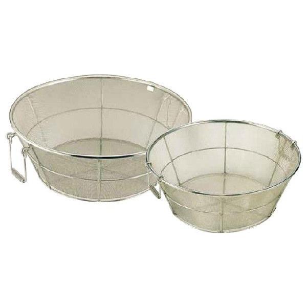 新品未使用】18-8弁慶ざるシリーズ 揚げざる55cm 取手付き