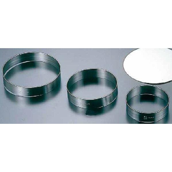 製菓用品 18-0ケーキリング 内径150×H45mm 1-1083-0209 : 料理道具の 
