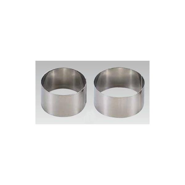 製菓用品 18-0セルクルリング丸型 直径45×H30mm 1-1085-0101 : 料理