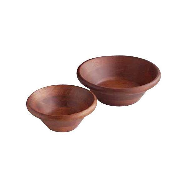 サラダボール 天然木サラダボウル こげ茶 24cm 1-1893-0705 : 料理道具