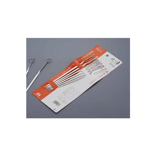 金串 18-8台紙付プロセット165mm（6本組） 1-0783-0901 : 料理道具の