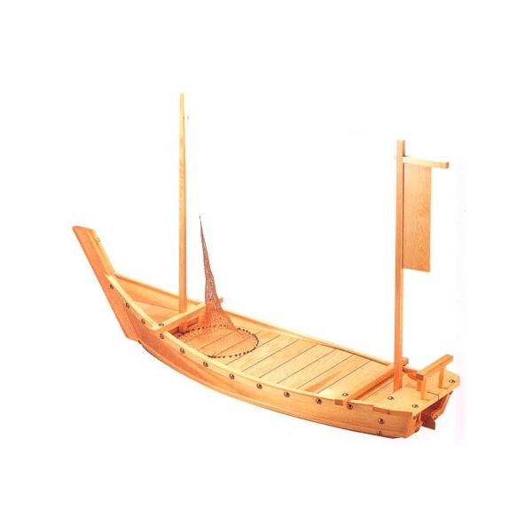 Amazon.co.jp: 木曽木製 網付 舟盛 90cm盛込船 白 3尺 日本