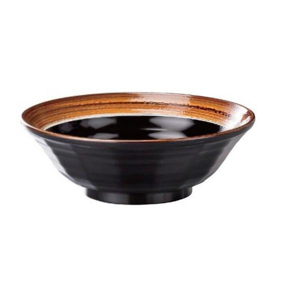 福井クラフト18cm 超耐熱ラーメン鉢 ゆず天目　18杯 fukuji-net_f3-609-3