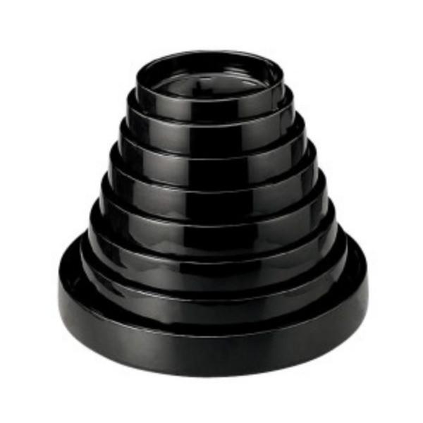 寿司桶 DX富士桶 黒 尺1寸 4人用 ABS樹脂製 f8-855-5 : 料理道具