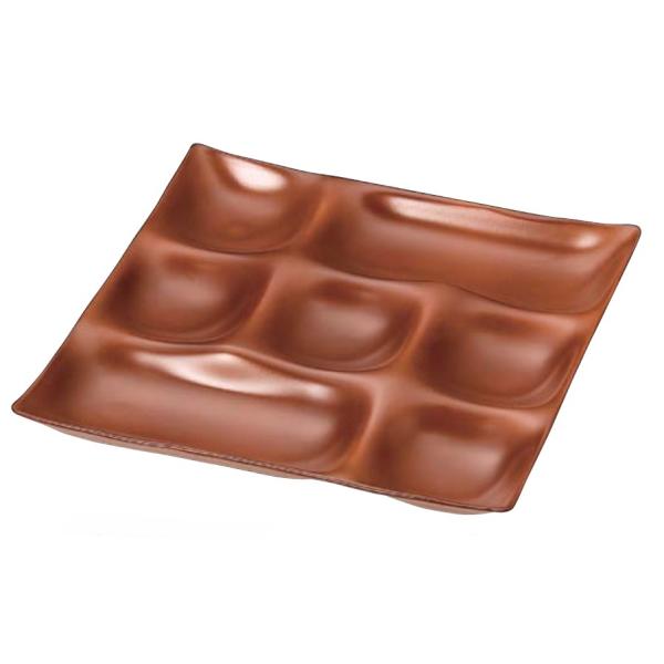 �H�� �M �v���[�g 25cm�p ABS 7�_�v���[�g �u���E���i�����j ������ f8-424-6