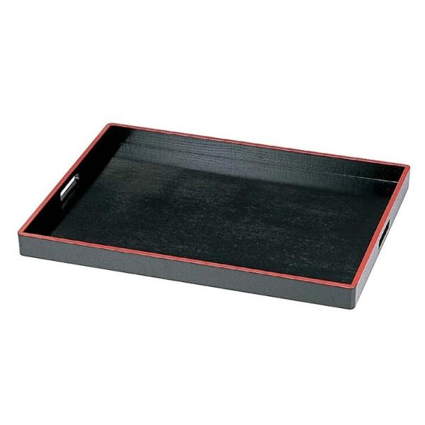 木製 脇取盆（奥広） 黒天朱 2尺●材質：木製●サイズ：603×450×H45mm●食器洗浄機：不対応※電子レンジ・オーブンには、使用しないでください。※長時間水に浸さないでください。※1寸は約3cm、1尺は約30cmです。※卸販売のため、...