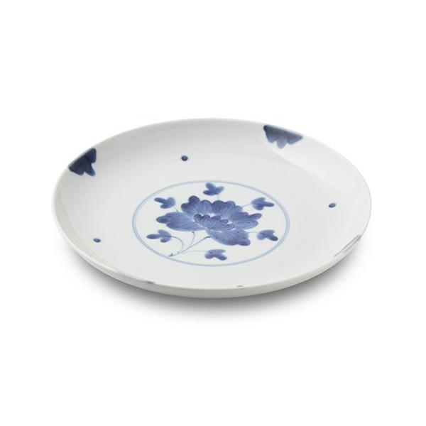 有田焼 取り皿 染付伊万里牡丹5.5寸丸皿 【福珠窯（有田焼窯元