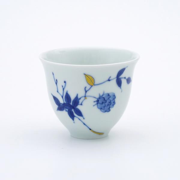 有田焼 湯呑み カップ 仙茶碗 金彩ばら絵 2.6寸仙茶碗【福珠窯（有田焼