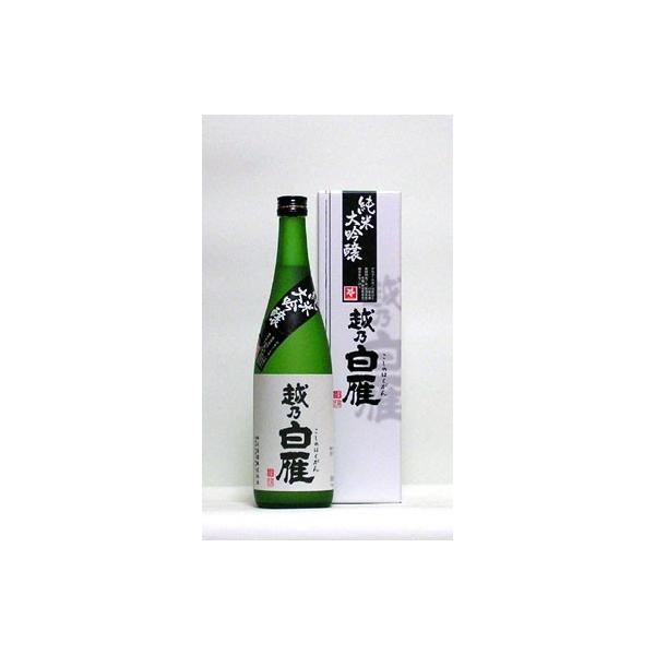 越乃白雁　純米大吟醸　1.8L　（日本酒/新潟の地酒/中川酒造）