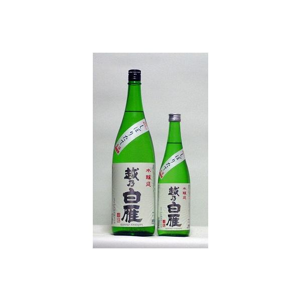 越乃白雁　本醸造しぼりたて生酒　720ml　（日本酒/新潟の地酒/中川酒造）