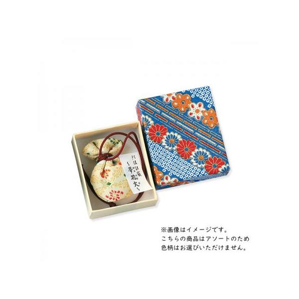 京都お土産　癒し　匂い袋　金襴(小)　夢花火　友禅紙箱入り　※絵柄はお選びできません