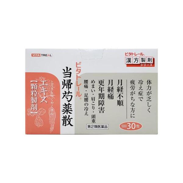 効能・効果比較的体力が乏しく、冷え性で貧血の傾向があり疲労しやすく、ときに下腹部痛、頭重、めまい、肩こり、耳鳴り、動悸などを訴える次の諸症：月経不順、月経異常、月経痛、更年期障害、産前産後あるいは流産による障害（貧血、疲労倦怠、めまい、むく...