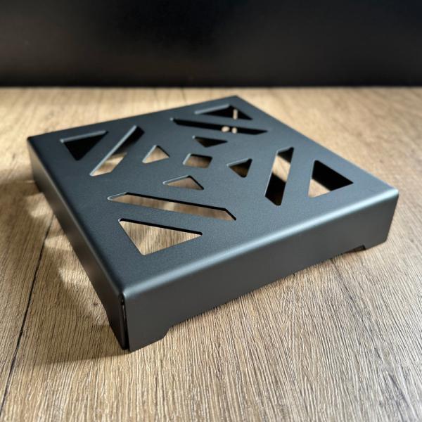 FUKULAB. 鉢台座 「ダイヤ」 マットブラック size:M (150×150×30mm) 鉢スタンド