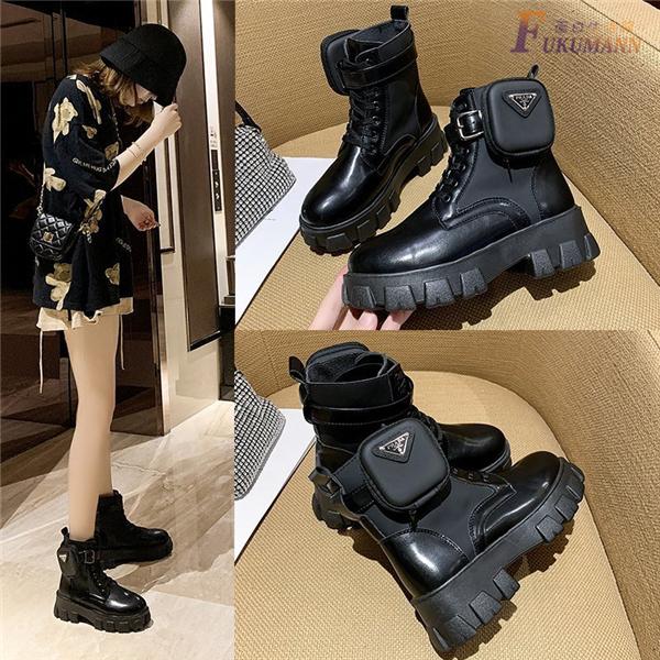 マーティンブーツ レディース 靴 厚底 ワークブーツ シューズ エンジニアブーツ ショートブーツ 韓国 通勤靴 通学靴 軽量 美脚 ブーツ お洒落 春 夏 秋 冬 Fuku0112 面白生活館 通販 Yahoo ショッピング