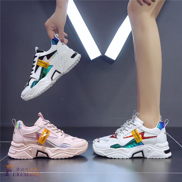 レディース スニーカー 厚底 疲れない ランニング シューズ 初心者 おすすめ 靴 歩きやすい おしゃれ カラー 黒スポーツ 運動 洗える Fuku0225 面白生活館 通販 Yahoo ショッピング