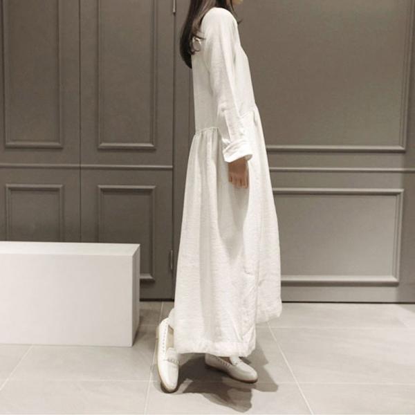 シャツワンピース ロング丈 ワンピース レディース ロングワンピース 長袖 コットン ロングシャツ トップス チュニック リネン アウター 無地 30代 40代 Buyee Buyee Japanese Proxy Service Buy From Japan Bot Online