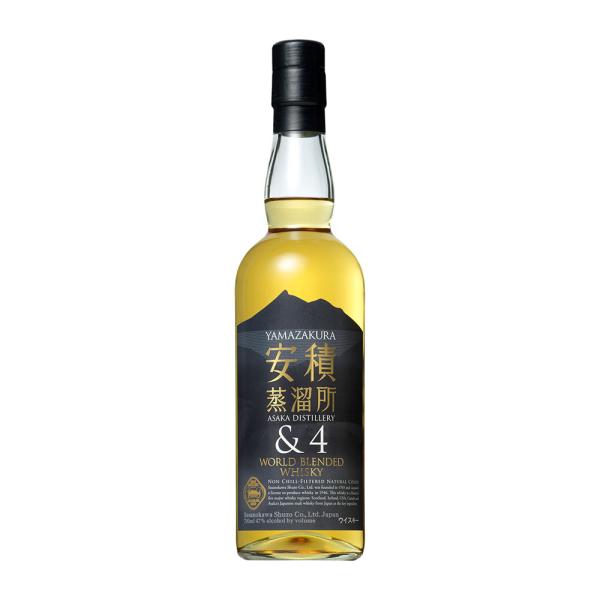 Yamazakura 安積　ウイスキー　限定 YAMAZAKURA ヤマザクラ 安積蒸溜所 ＆4 47度 化粧箱付き 700ml / 笹の