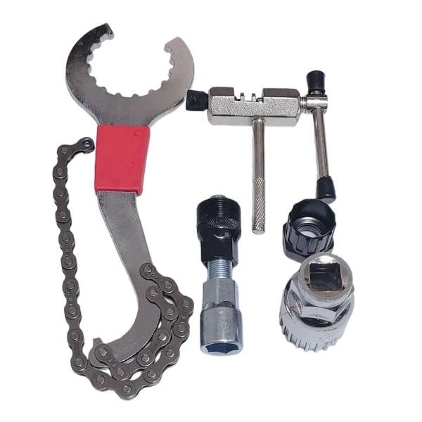 自転車用 工具セット マルチ ツール 六角レンチ 工具 修理キット チェーンカッター ボトムブラケット セット タイプA