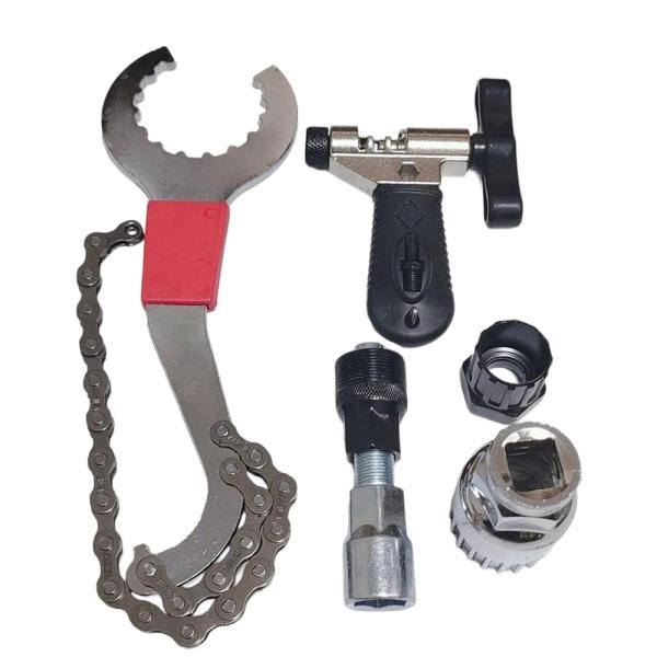 自転車用 工具セット マルチ ツール 六角レンチ 工具 修理キット チェーンカッター ボトムブラケット セット タイプB