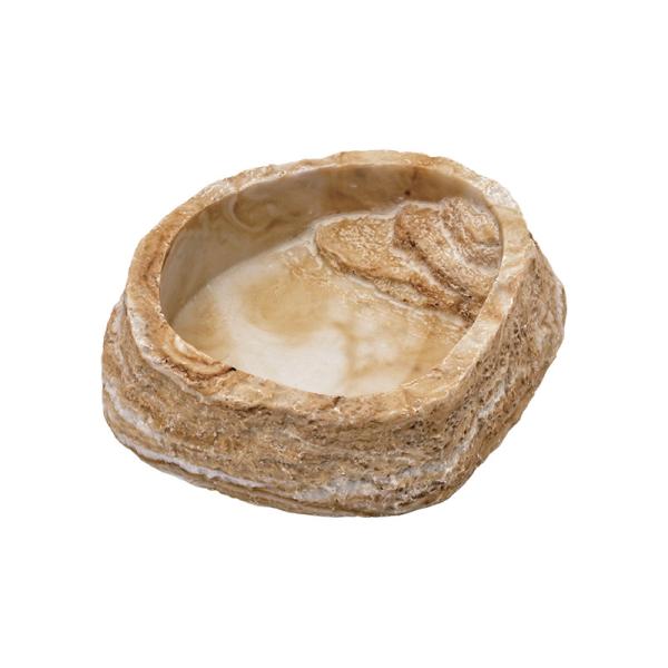 ★爬虫類用の水・餌入れです。★爬虫類の生態、行動に合わせて開発された、天然石をリアルに再現したデザインのボウルです。★横転や位置ズレの少ないずっしりとした安定感。脱皮を助け、滑りを予防します。■135mm×120mm×30mm■ポリレジン製...