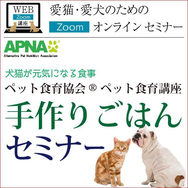 ペット食育協会（R）ペット食育講座／入門講座(Zoomオンラインセミナー）愛猫・愛犬のための「手作りごはんセミナー」栄養バランスがくずれるから、手作りごはんは危険？手作りごはんは、カロリー計算が面倒？そのような誤解を持つ方が多い、手作りごは...