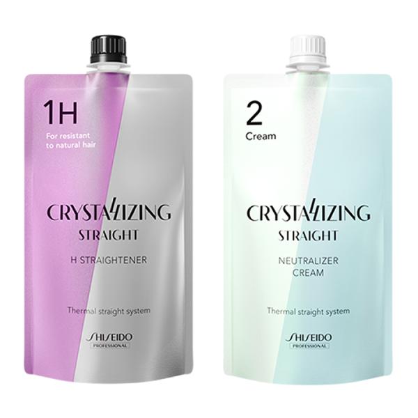 資生堂プロフェッショナル クリスタライジングストレート H 1液 ＆ニュートラライザー クリーム  各400g 縮毛矯正剤 業務用 送料無料