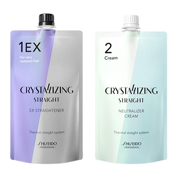 資生堂 クリスタライジングストレート EX ストレートナー 400g 第1剤 & ニュートラライザー クリーム 400g 第2剤 縮毛矯正剤 業務用 送料無料
