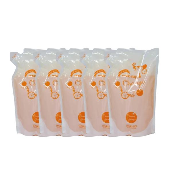 5点セット サニープレイス ナノサプリ クレンジング シャンプー オレンジ 800mL 詰め替え