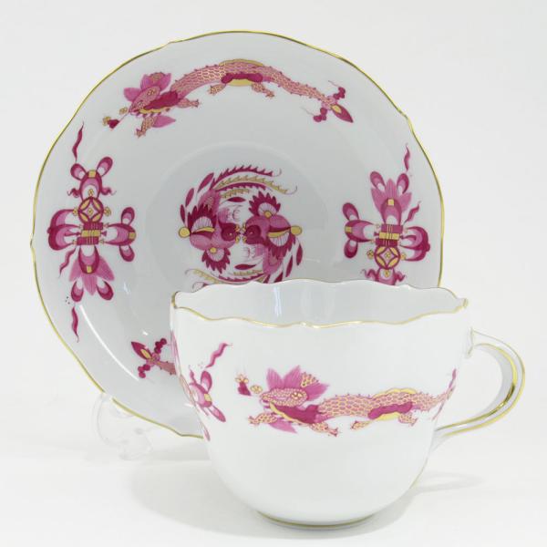 マイセン Meissen ドラゴン ピンク (320410) カップ＆ソーサー 食器