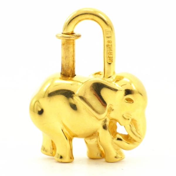 HERMES エルメス カデナ 1997年限定 エレファント チャーム 南京錠 GP