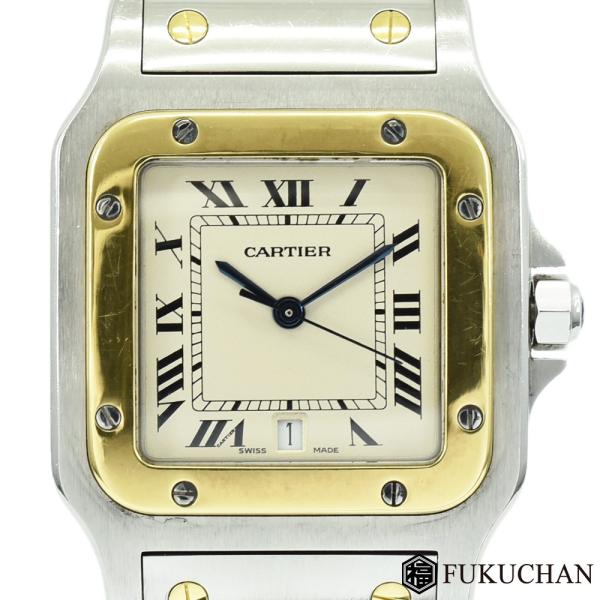 kitsune9y出品 SANTOS DE CARTIER Cartier カルティエ サントスガルべ LM アイボリー