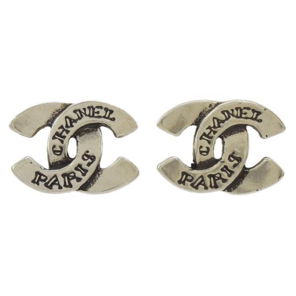 シャネル CHANEL ピアス ココマーク アクセサリー 99A マットシルバー