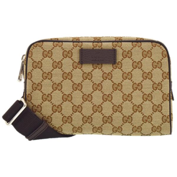 中古GUCCI グッチのGGキャンバスボディバッグ　ウエストポーチ GUCCI（グッチ） ウエストバッグ GGキャンバス ボディバッグ ウエスト