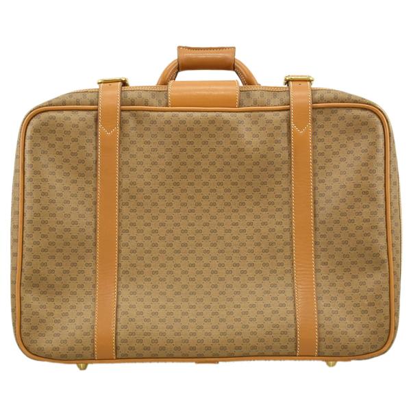 【GUCCI】ボストンバッグ　マイクロGG ゴールド金具　PVC ブラック GUCCI】ボストンバッグ マイクロGG ゴールド金具 PVC ブラック GUCCI