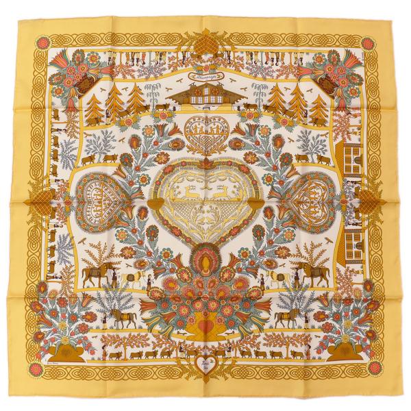 HERMES（エルメス） スカーフ カレ90 decoupages 切り絵 スカーフ