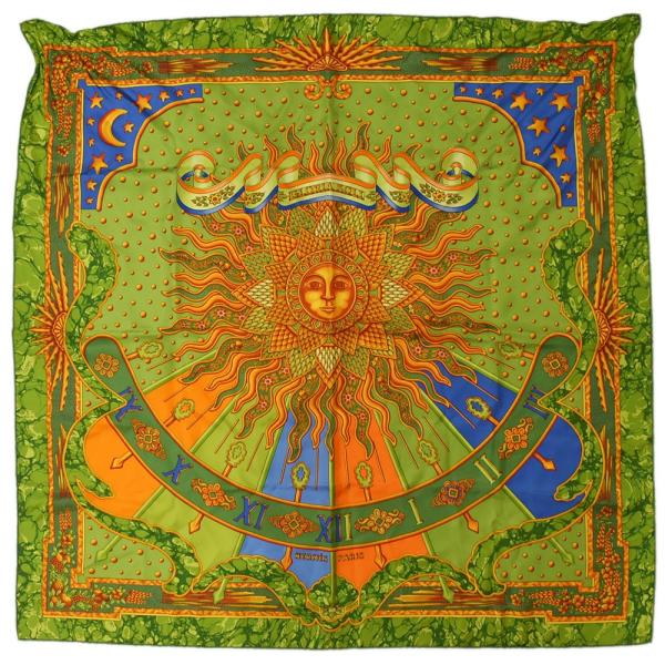 HERMES エルメス カレ90 GLORIA SOLI 栄光の日 スカーフ シルク