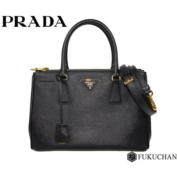 PRADA/プラダ サフィアーノ2way トートバッグBN2863中古≪送料