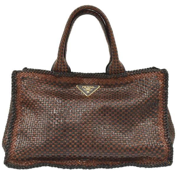 美品 PRADA プラダ BN2224 マドラスバッグ MADRAS BAG