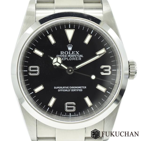 ROLEX ロレックス エクスプローラー 1 黒文字盤 自動巻き 114270 F番 中古 送料無料