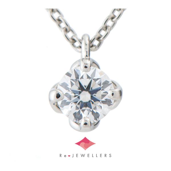 俄(NIWAKA) 睡蓮(SUIREN) ダイヤモンド0.20ct プラチナ950 ペンダント 