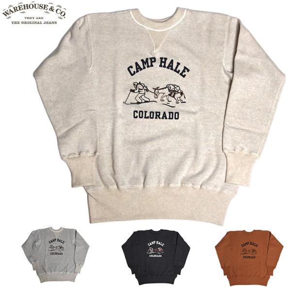 WAREHOUSE/ウェアハウス 403 ARMY MOUNTAIN CLIMBING【CAMP HALE】 クルーネックスウェット